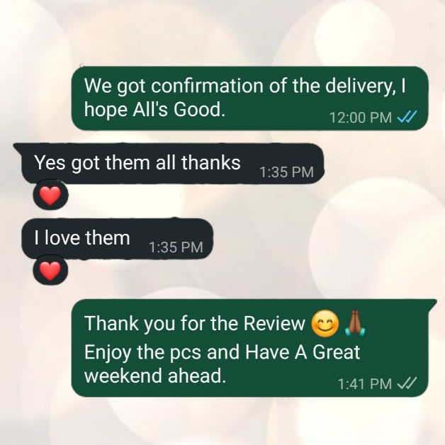 WhatsApp customer conversation