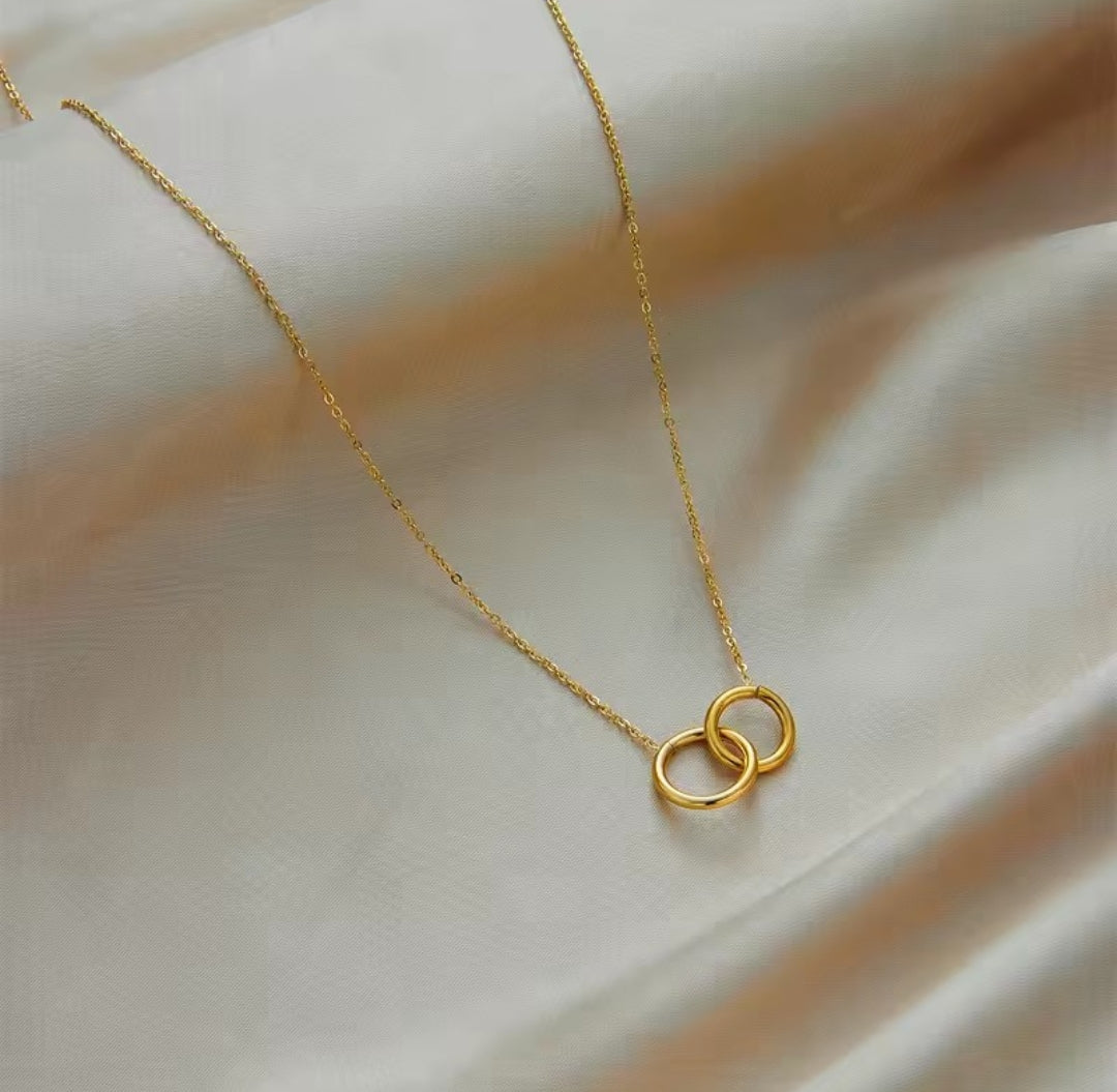 Duo Rings Necklace