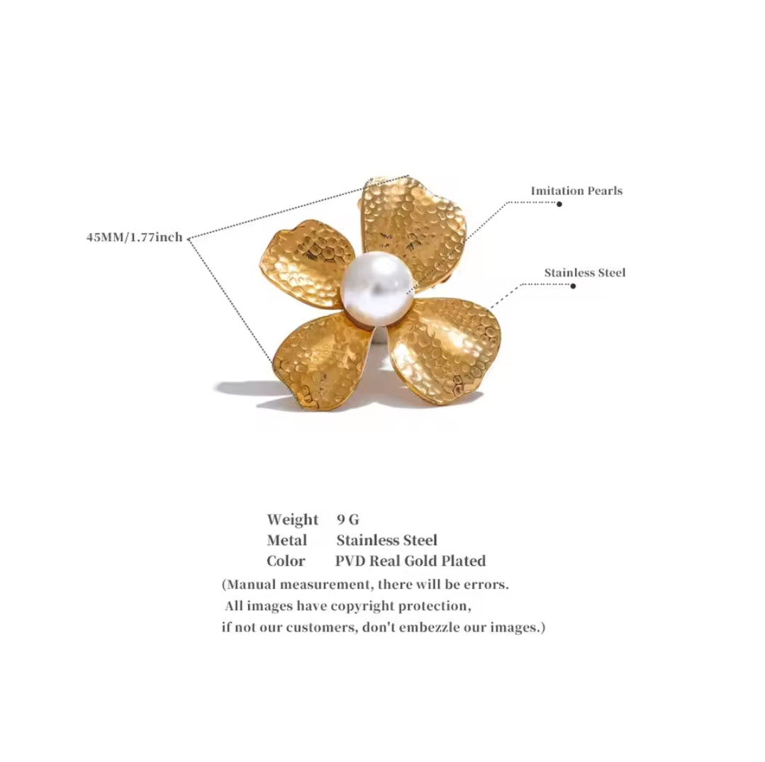 Pearl Petals Brooch