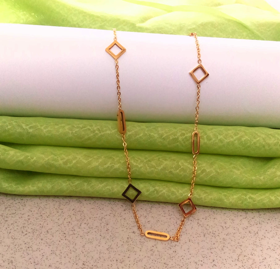 Geo Square Necklace