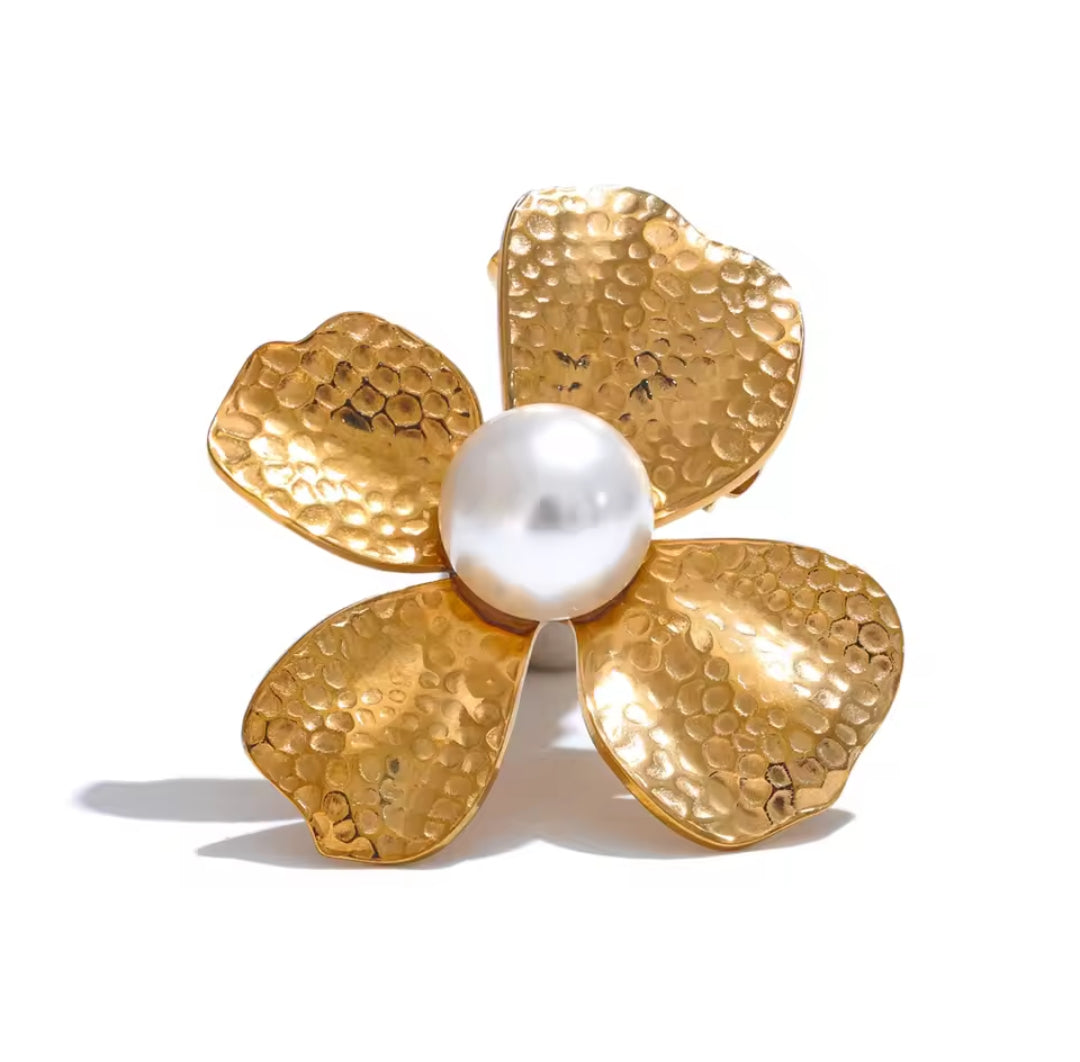 Pearl Petals Brooch