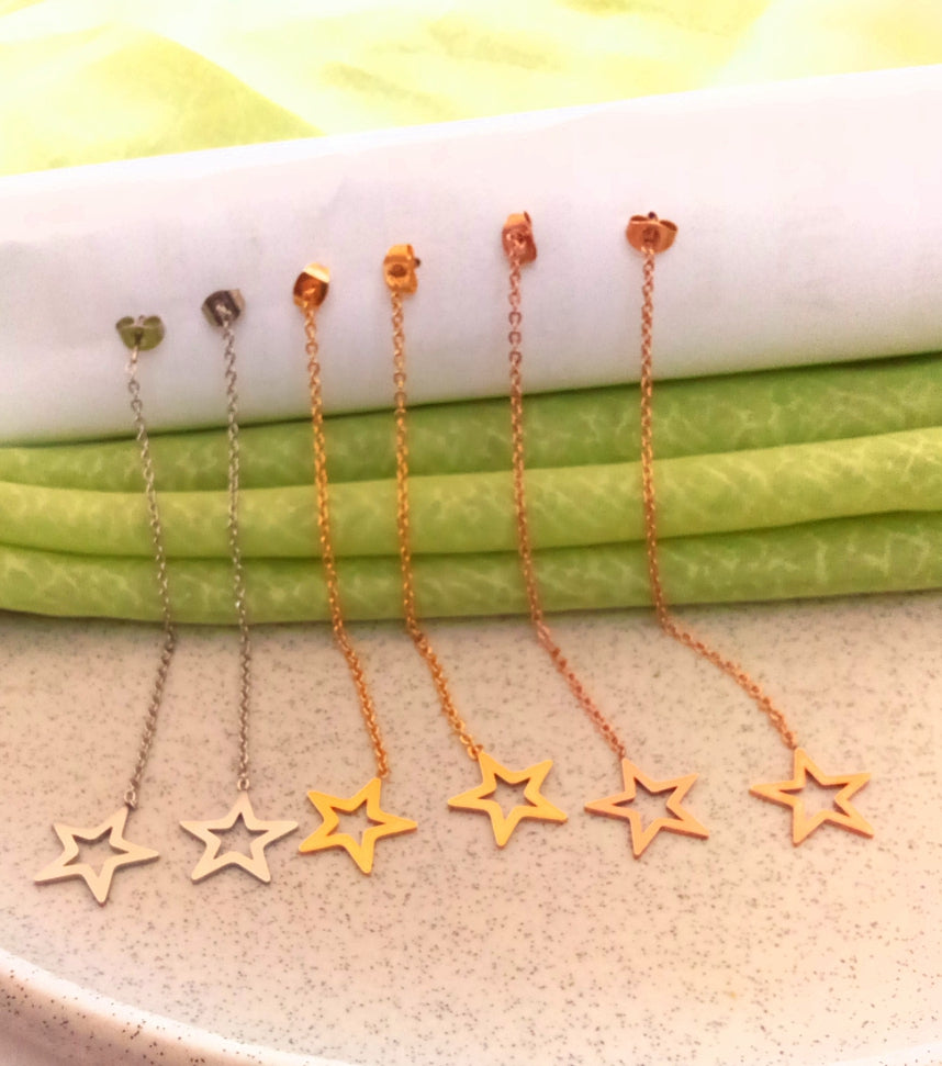 Star Drop Earrings