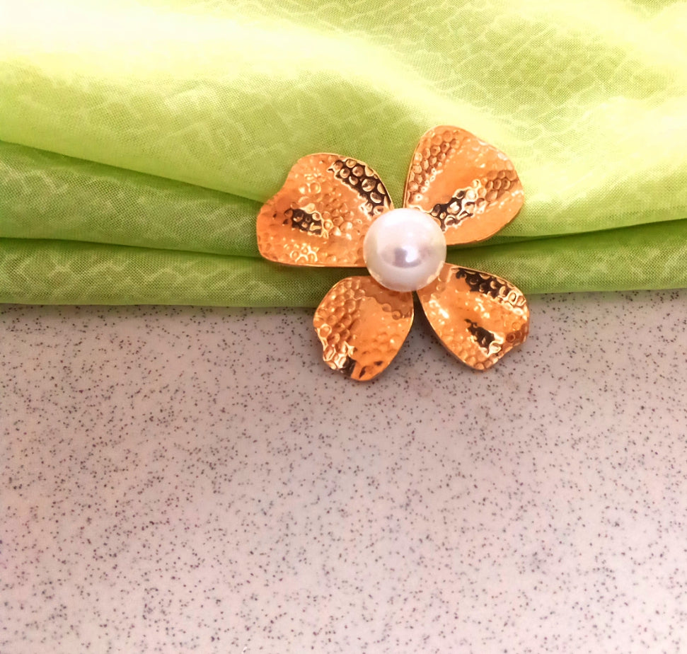 Pearl Petals Brooch