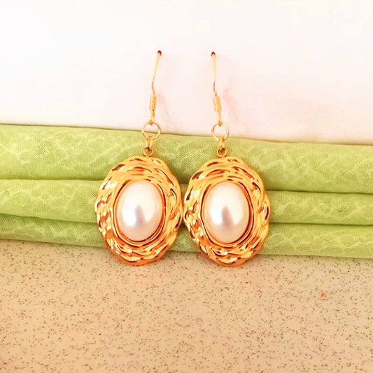 Antique Pearl Earrings