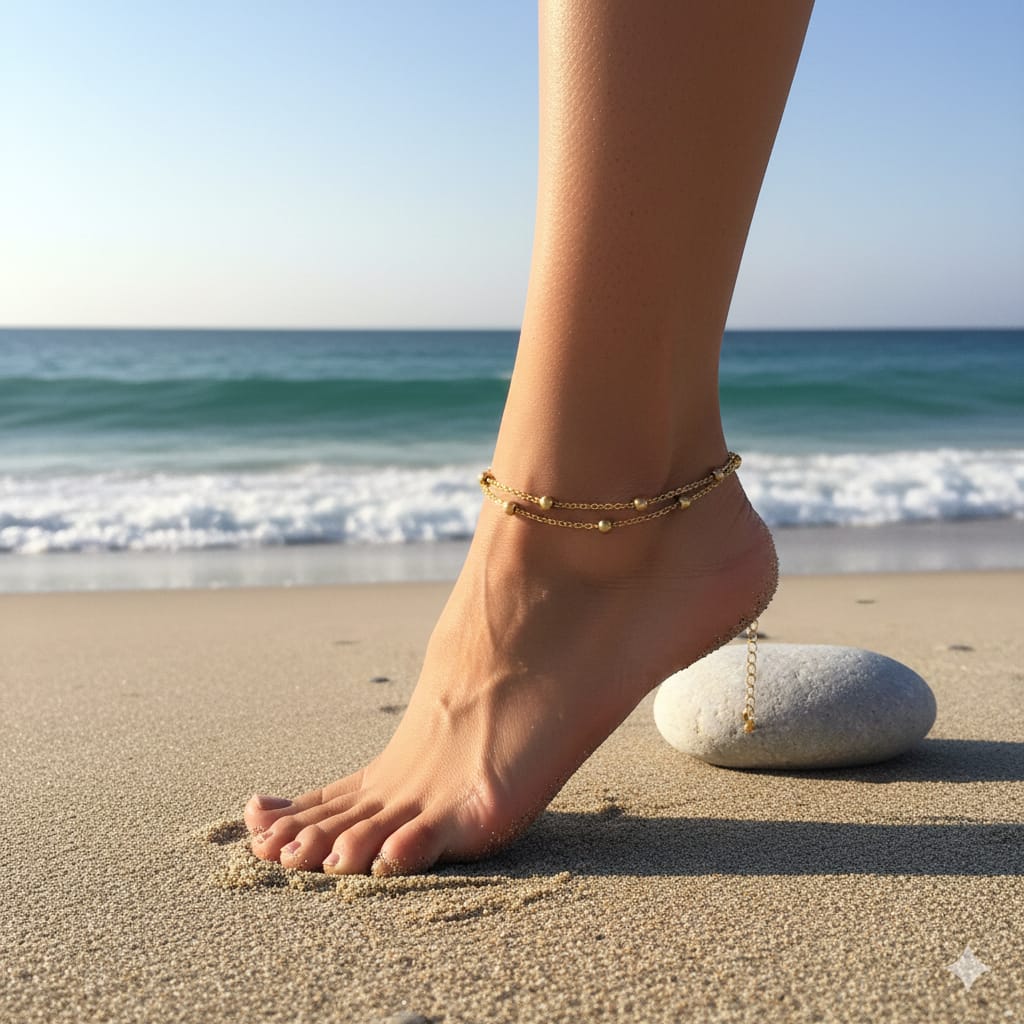 Nodes Layered Anklet