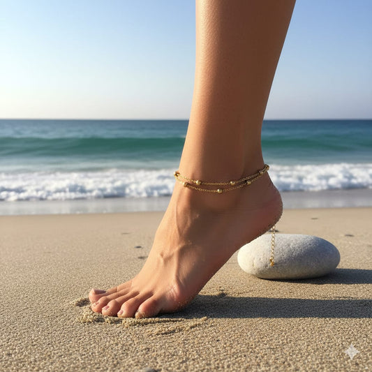 Nodes Layered Anklet