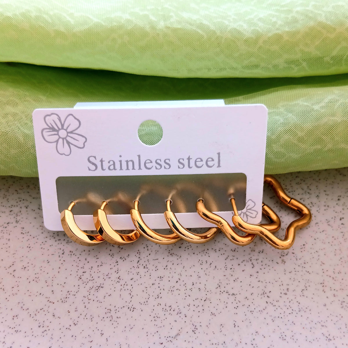 Star Loop Earrings