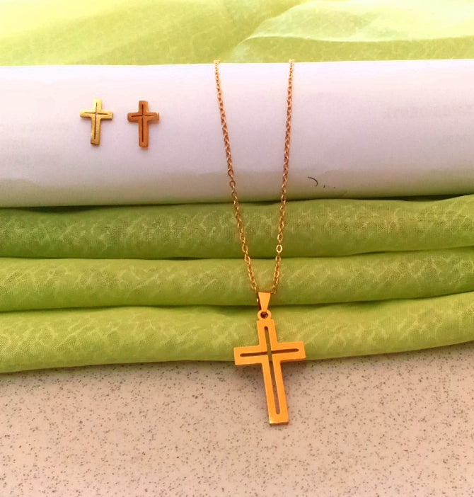 Cross Necklace Set
